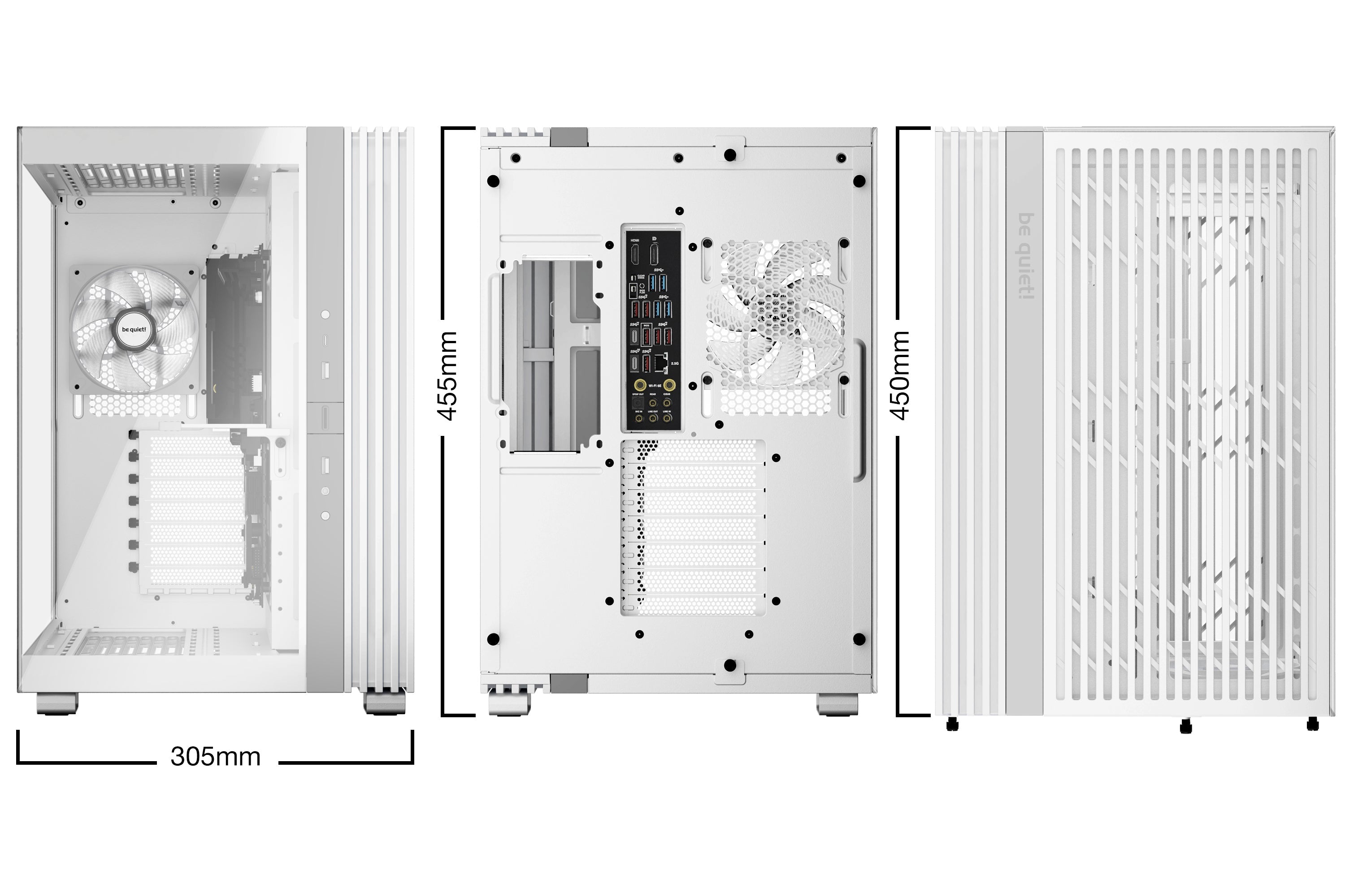Gabinete Be Quiet! LIGHT BASE 600 LX, Mid-Tower, ATX con 4 ventiladores preinstalados
