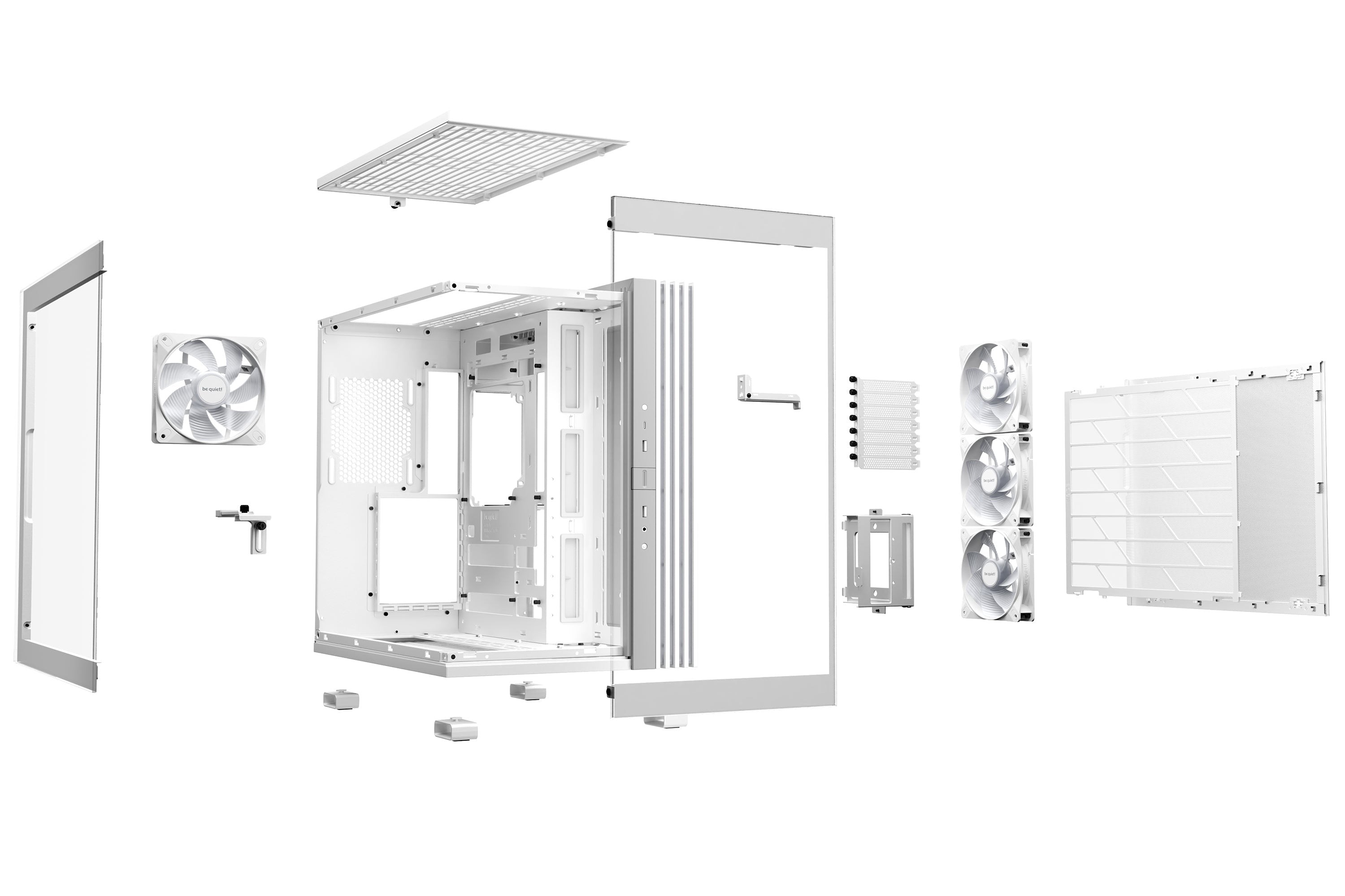 Gabinete Be Quiet! LIGHT BASE 600 LX, Mid-Tower, ATX con 4 ventiladores preinstalados