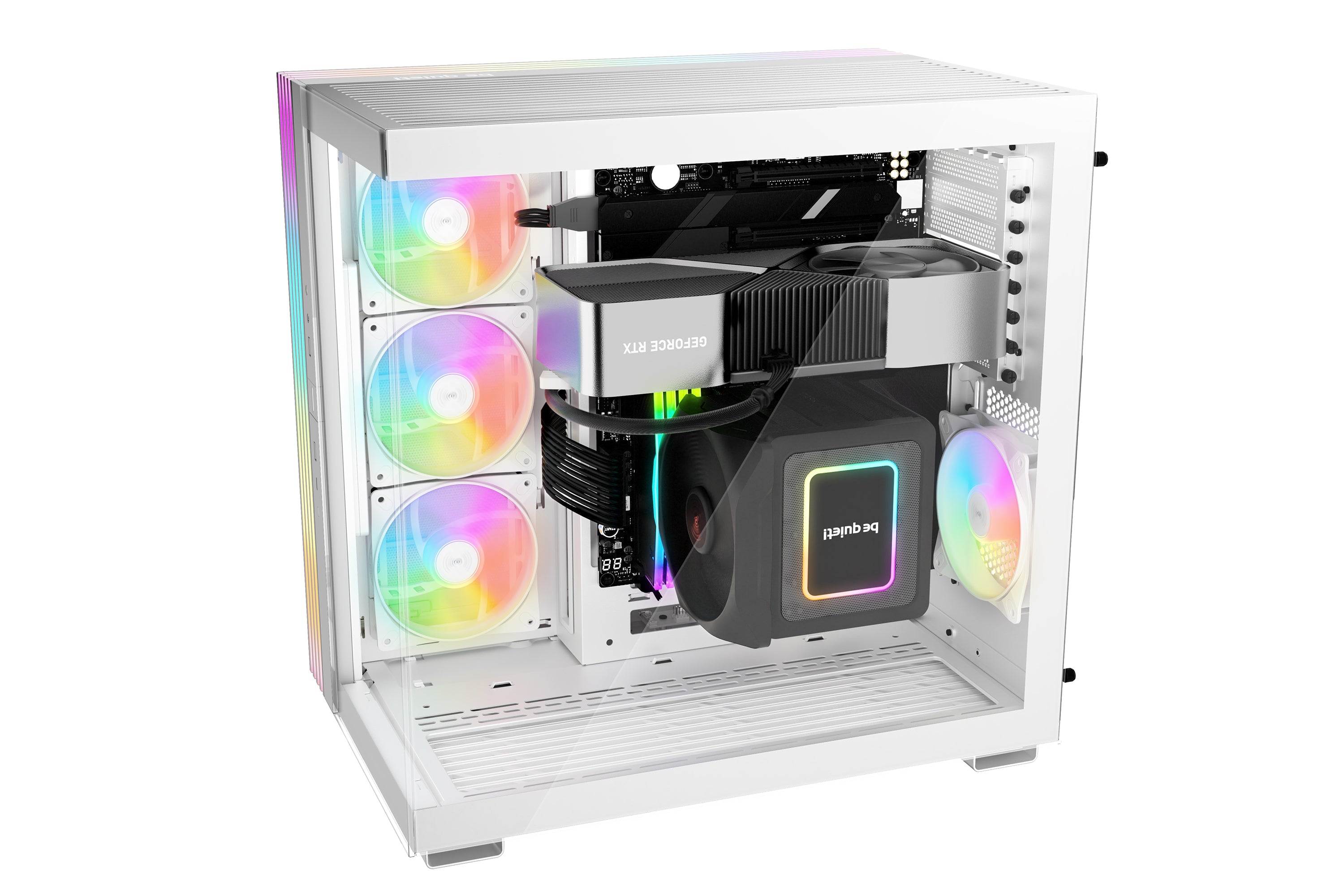 Gabinete Be Quiet! LIGHT BASE 600 LX, Mid-Tower, ATX con 4 ventiladores preinstalados