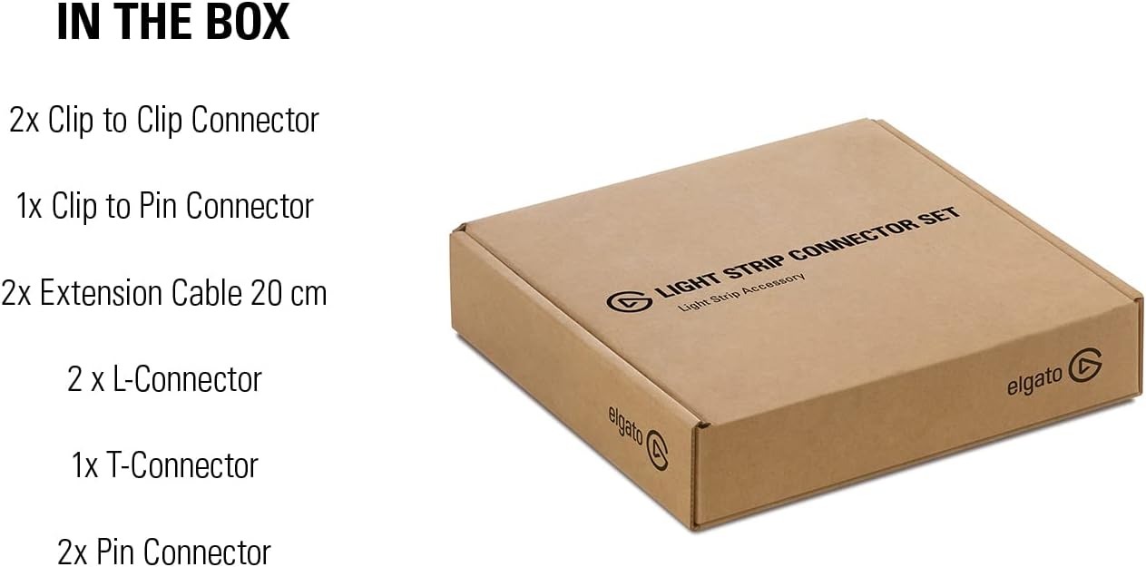 Kit De Conectores Blancos Elgato Led Light Strip