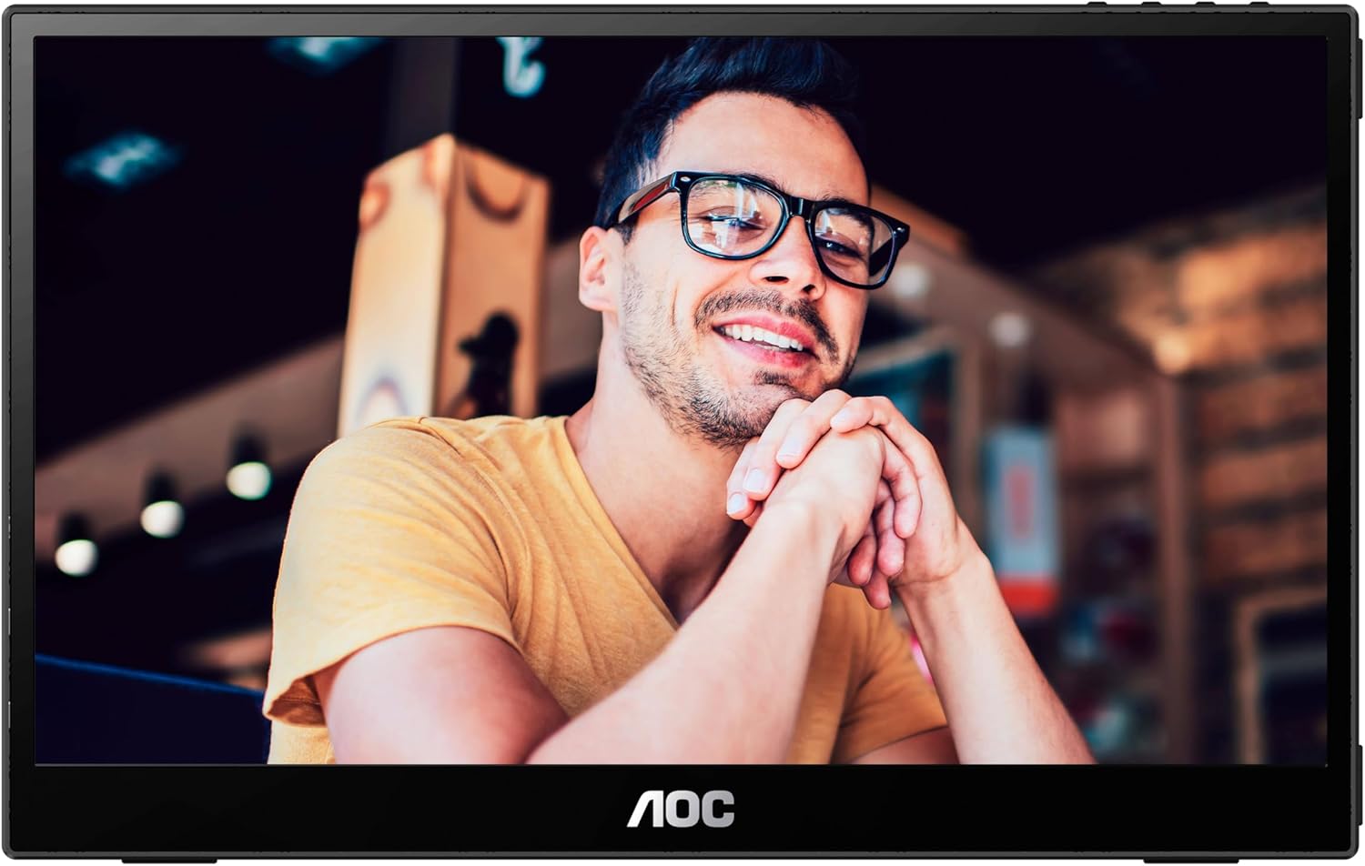 Monitor Portátil AOC 16T3E 15.6" Full HD táctil LED 60Hz