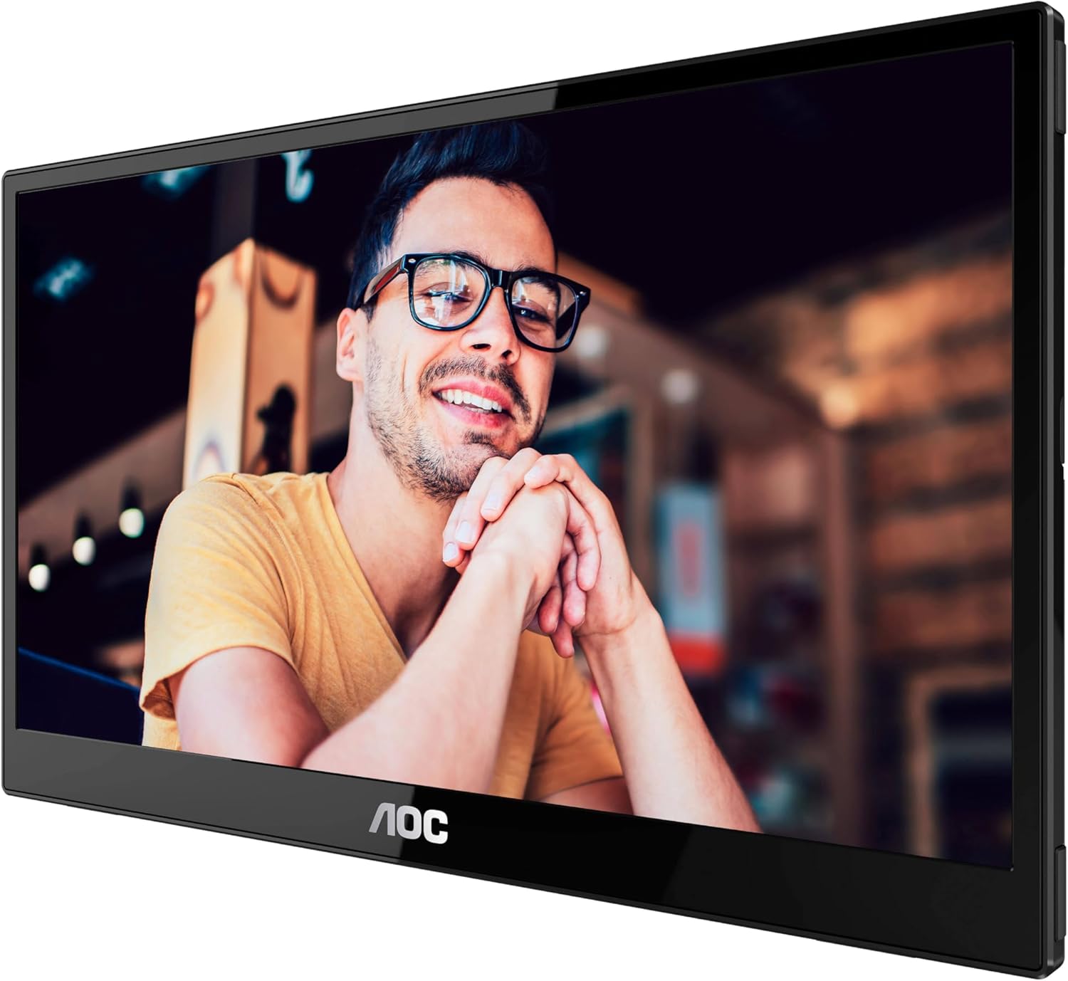 Monitor Portátil AOC 16T3E 15.6" Full HD táctil LED 60Hz