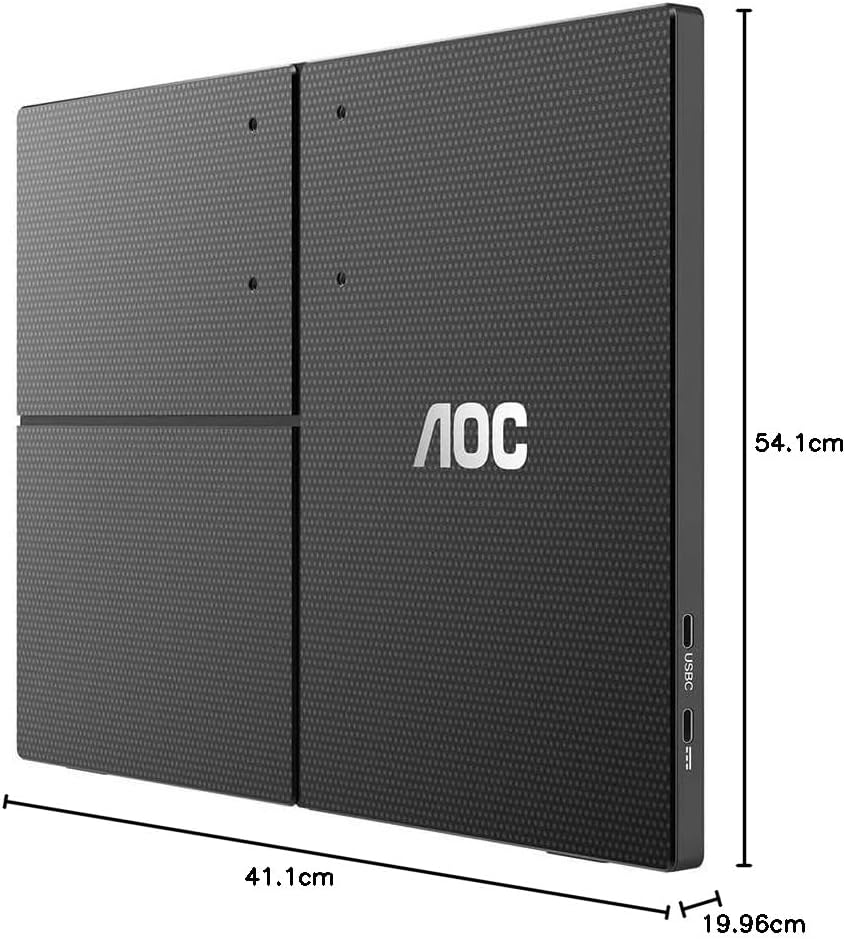 Monitor Portátil AOC 16T3E 15.6" Full HD táctil LED 60Hz