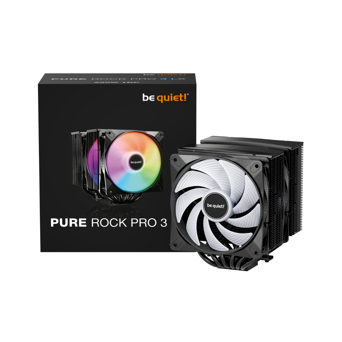 Disipador de calor Be Quiet! PURE ROCK PRO 3 LX para CPU, 120mm, hasta 2000RPM, color negro