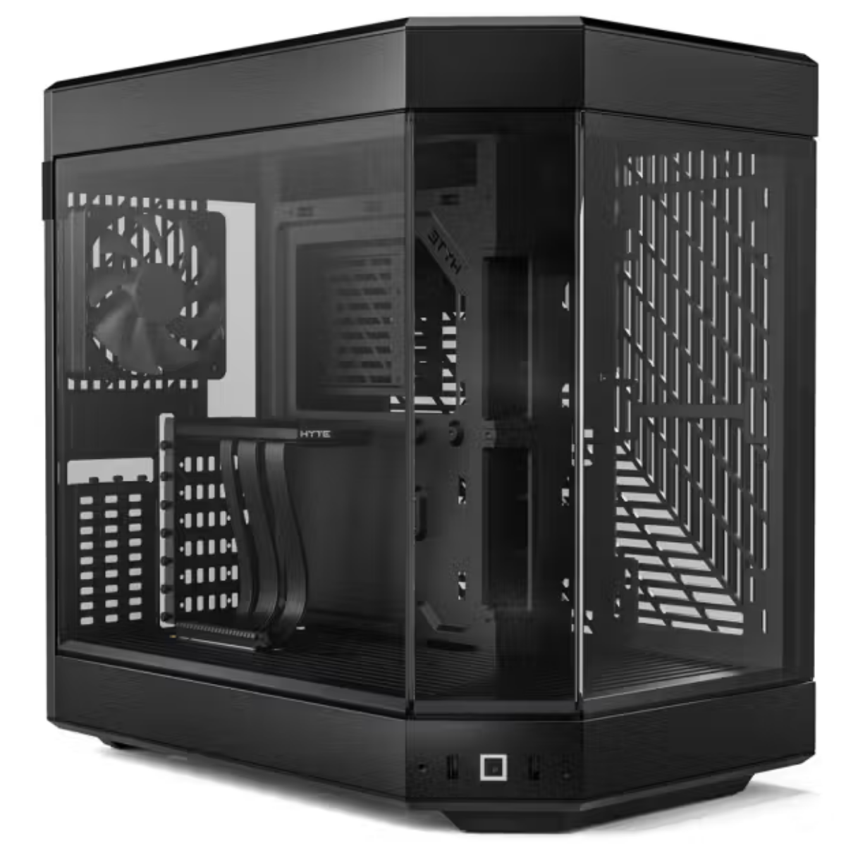 Gabinete Hyte Y60 Mid-Tower ATX, con Vidrio Templado, color negro