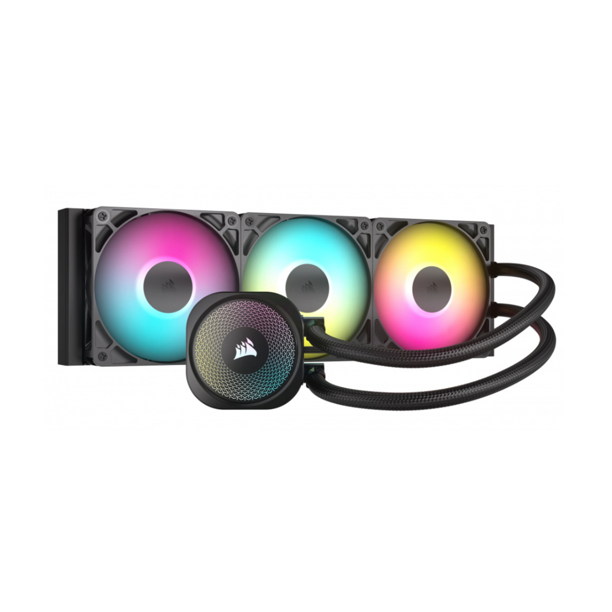 Enfriamiento Líquido Corsair Nautilus 360 RS ARGB AIO, hasta 1700RPM, color negro