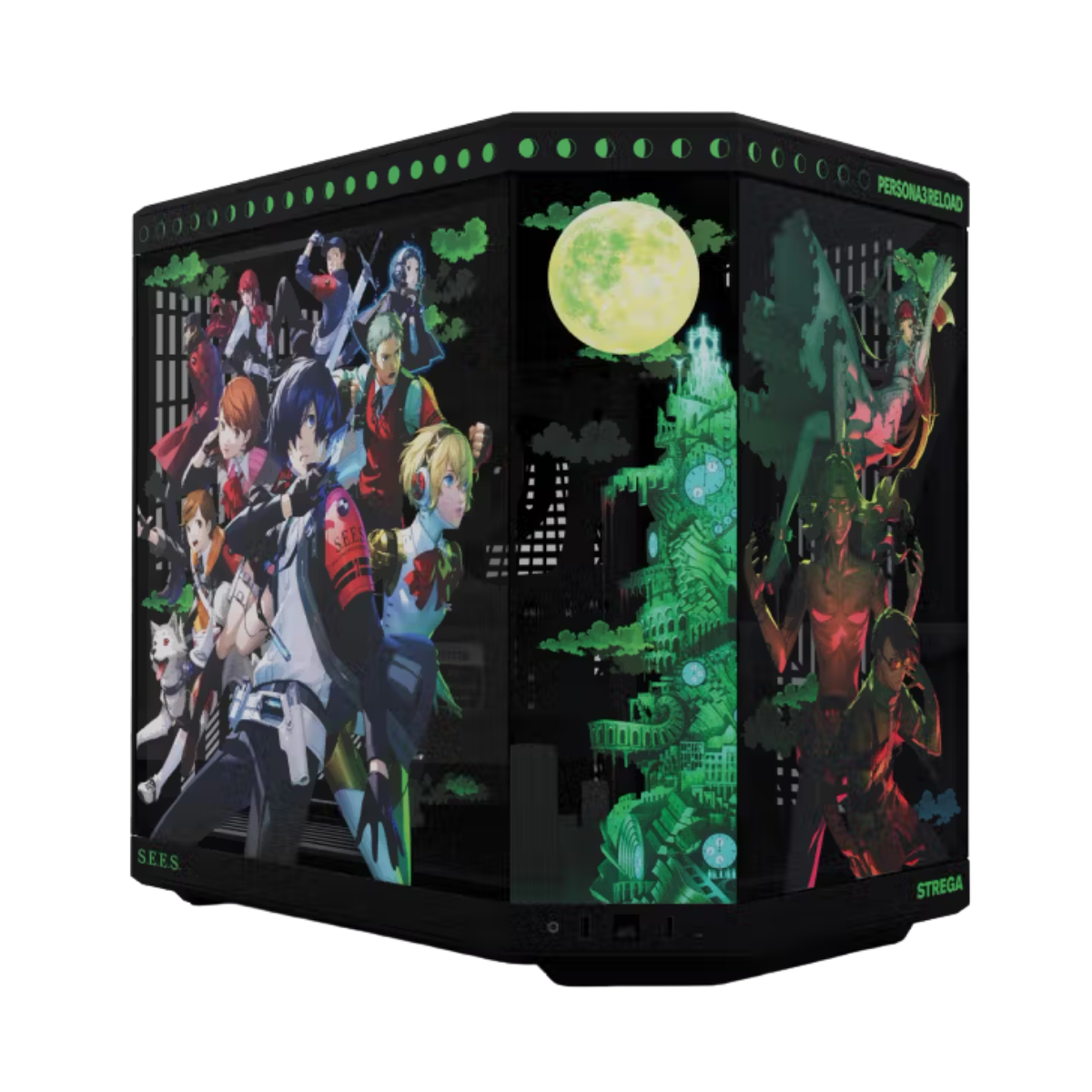 Gabinete Hyte Y70 Persona 3 Reload E-ATX Vidrio templado, color negro