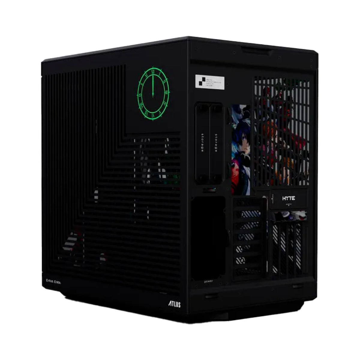 Gabinete Hyte Y70 Persona 3 Reload E-ATX Vidrio templado, color negro