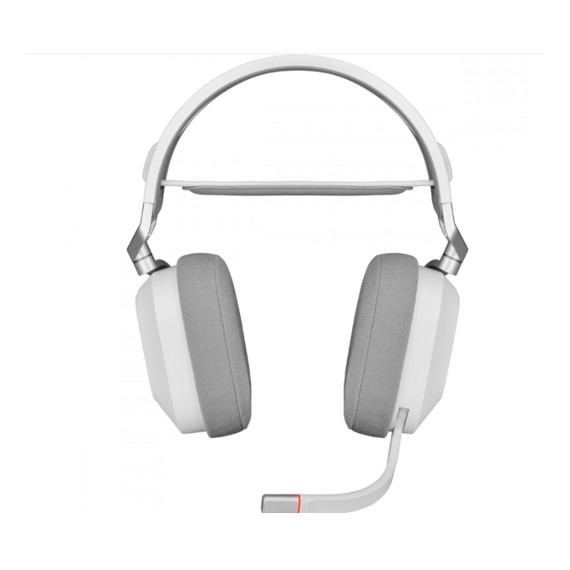 Auriculares premium para juegos HS80 RGB WIRELESS con audio espacial, color blanco