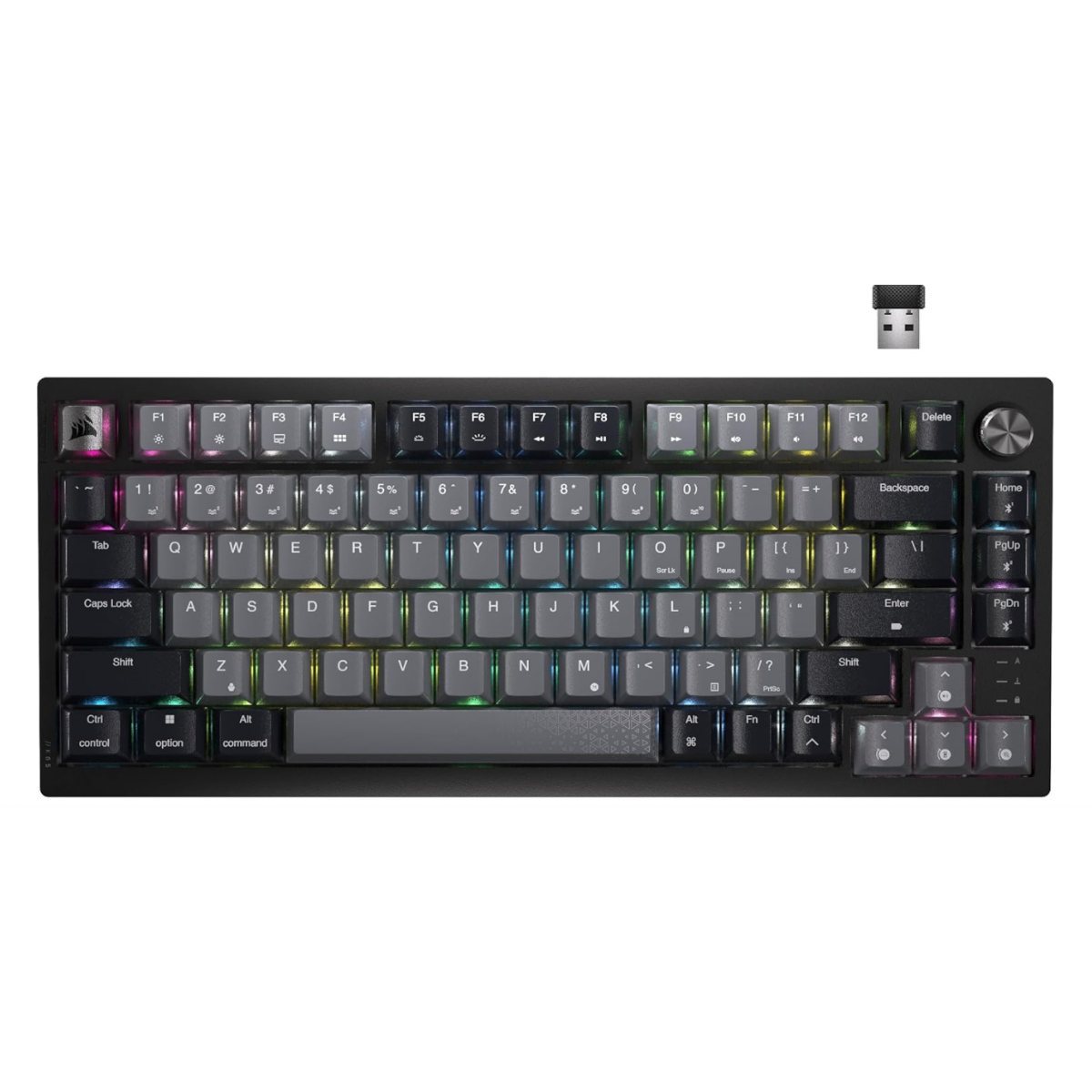 Teclado Mecánico Gamer Corsair K65 PLUS Wireless RGB 75% Inalámbrico