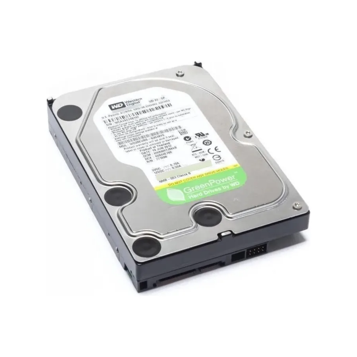 Disco Duro Interno Western Digital WD Caviar Green 3.5", 500GB, SATA II, 3Gbit/s, 5400RPM, 32MB Caché