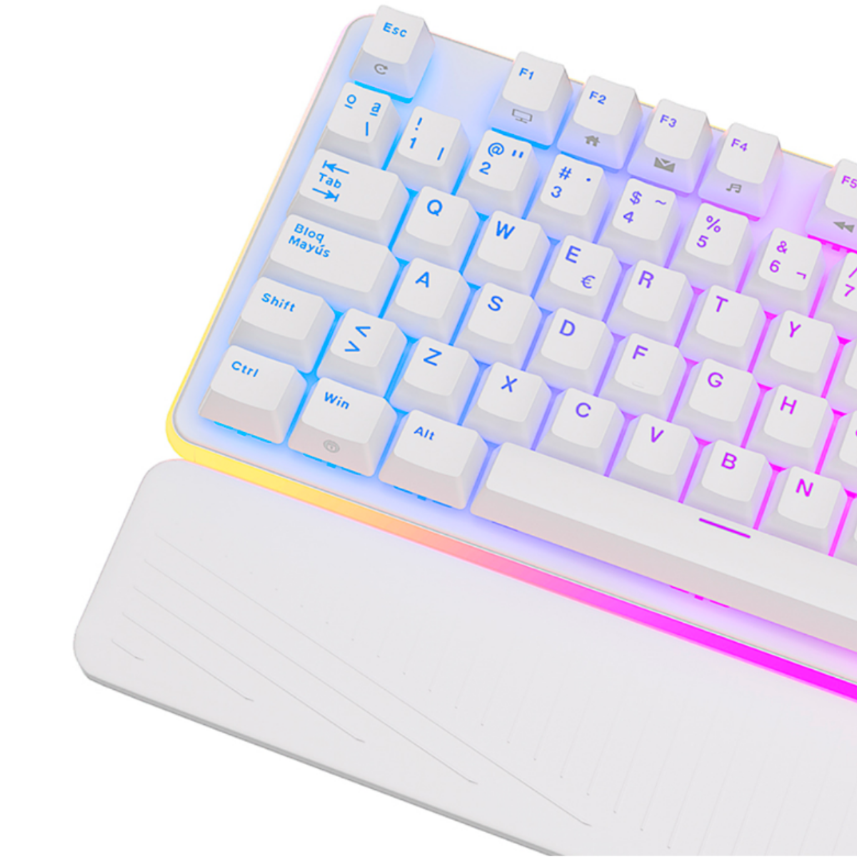 Teclado Mecánico Royal Kludge RK918, 100% Swiches Red, distribución en español