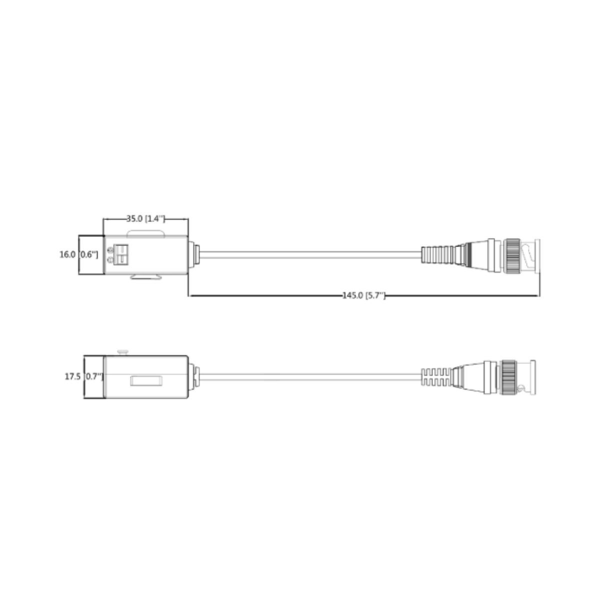 Transceptor Pasivo de Video Dahua PFM800-E, BNC Macho, hasta 400 Metros