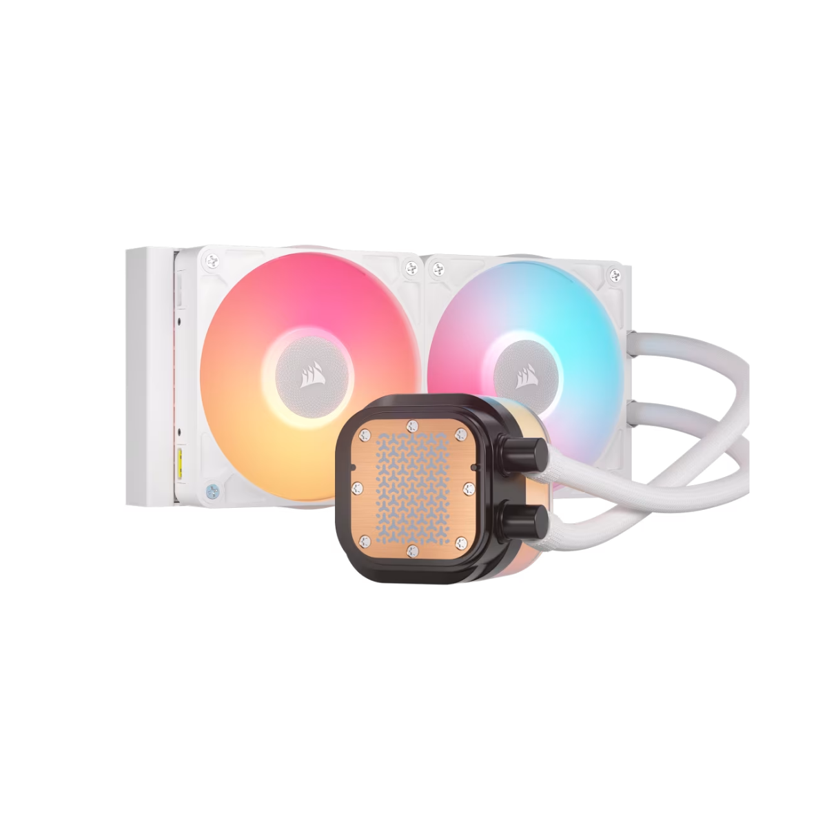 Enfriamiento Líquido Corsair iCUE Link Titan 240 RX LCD, color blanco