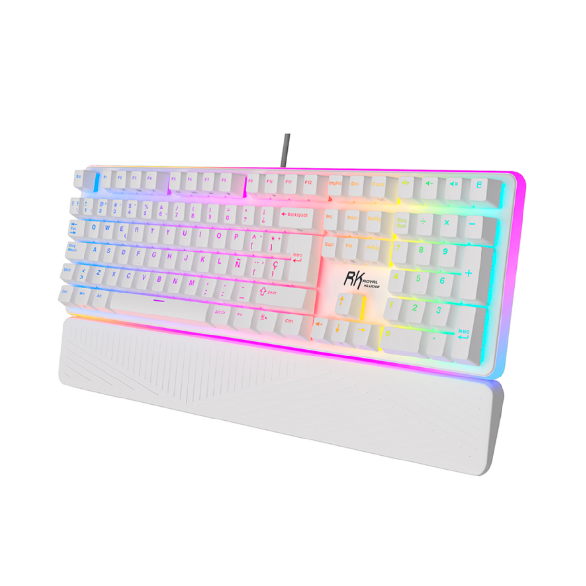 Teclado Mecánico Royal Kludge RK918, 100% Swiches Red, distribución en español