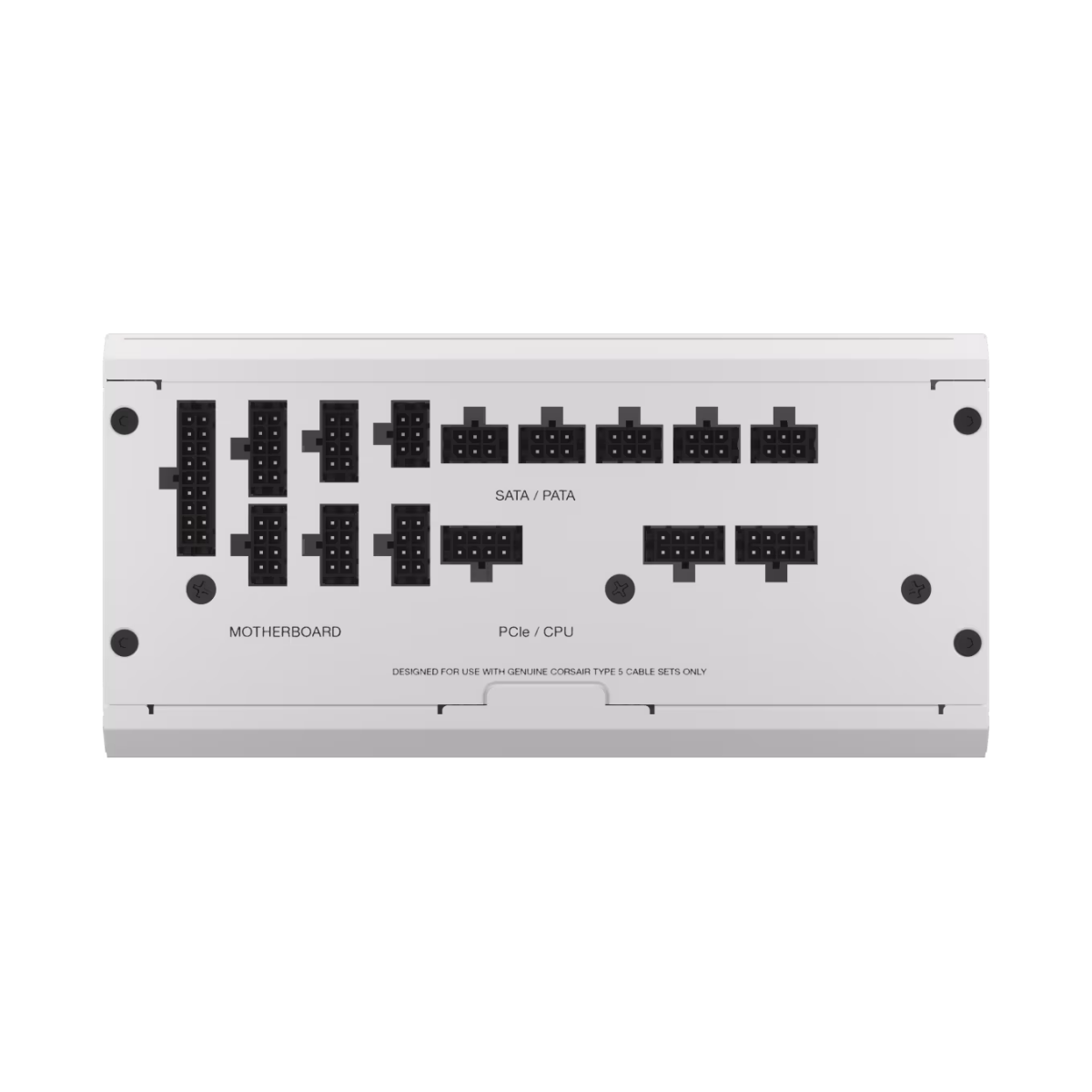 Fuente De Poder Corsair RM1000x Shift Totalmente Modular, 80 Plus Gold, color blanco