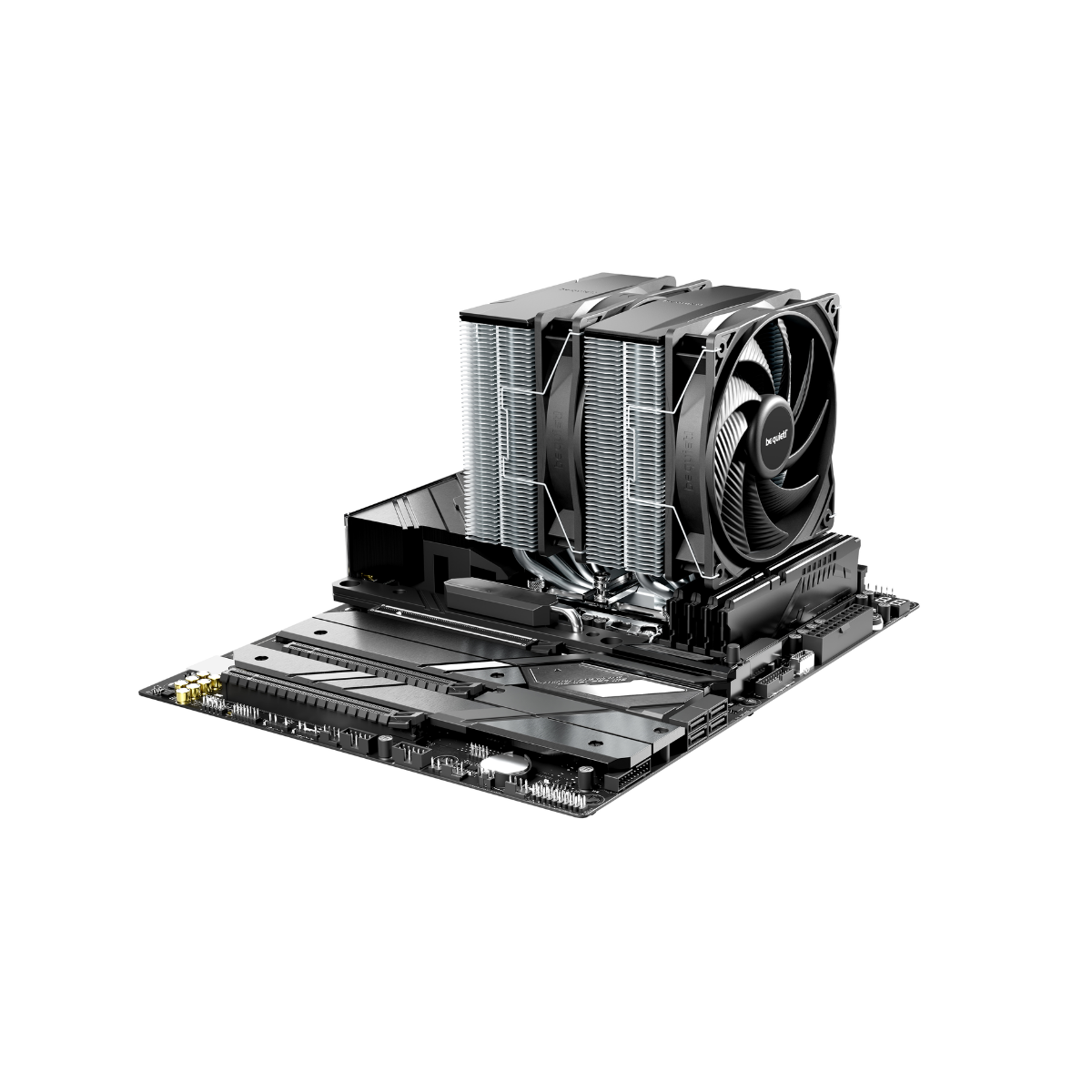 Disipador de calor Be Quiet! PURE ROCK PRO 3 Dual Tower, con 2 Ventiladores Pure Wings 3 120mm PWM, color gris