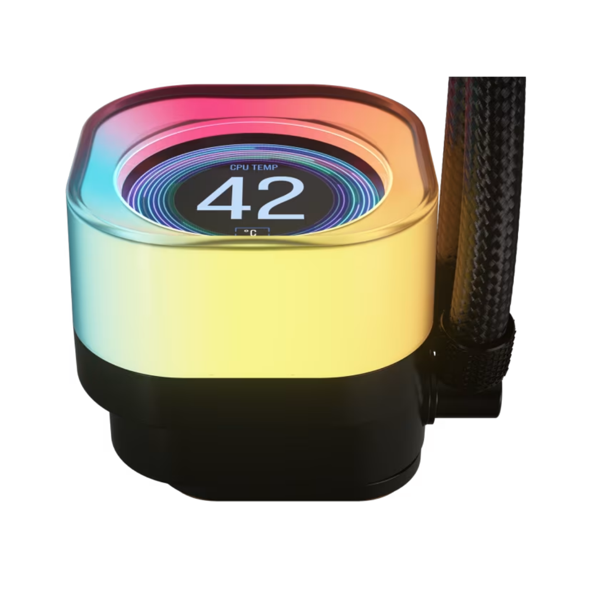 Enfriamiento Líquido Corsair iCUE Link Titan 240 RX LCD RGB, color negro