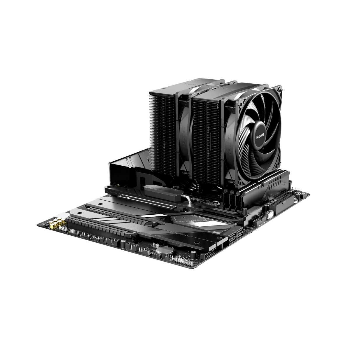 Disipador de calor Be Quiet! PURE ROCK PRO 3 Dual Tower con 2 Ventiladores Pure Wings 3 120mm PWM, color negro