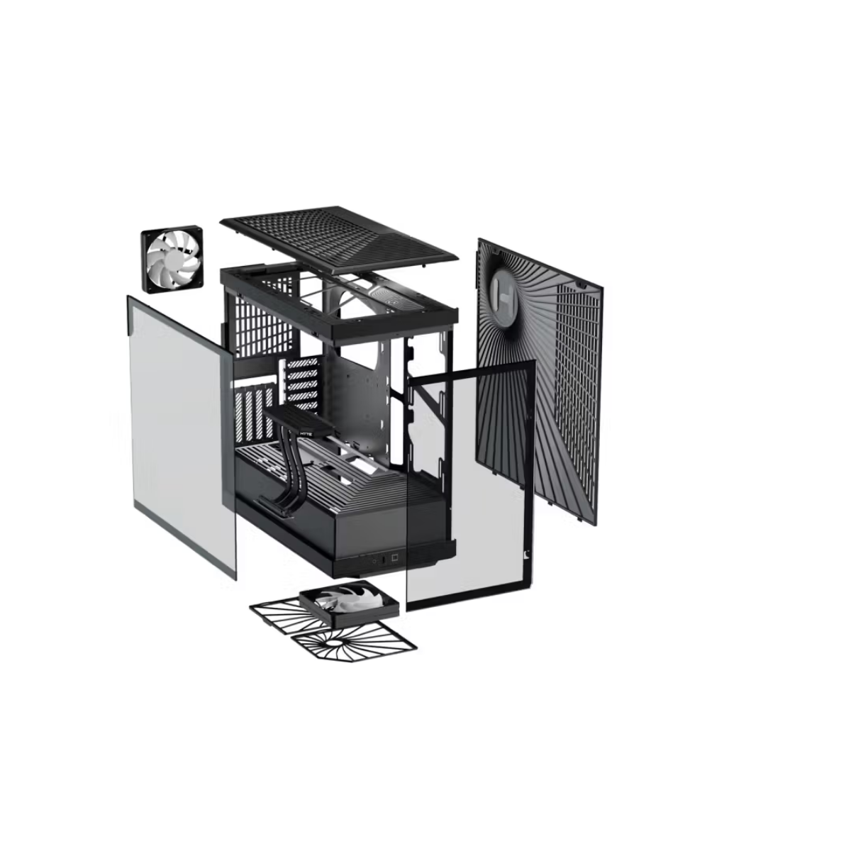Gabínete Gamer Hyte Y40 S-Tier ATX, Color Negro