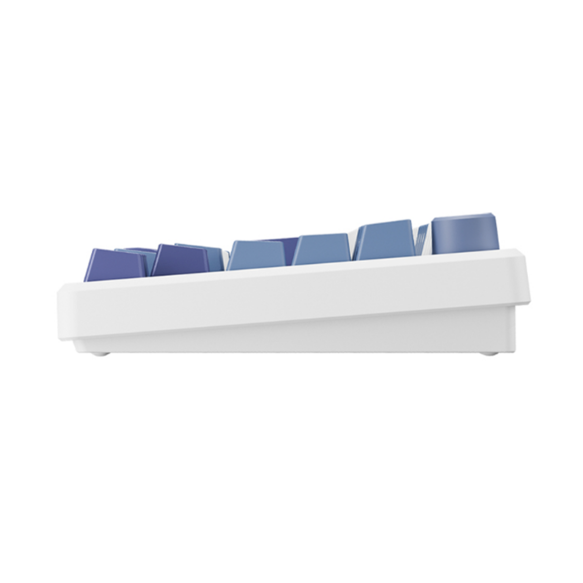 Teclado Mecánico Royal Kludge RKM75 Taro Milk 75%, Switches Silver, distribución en español