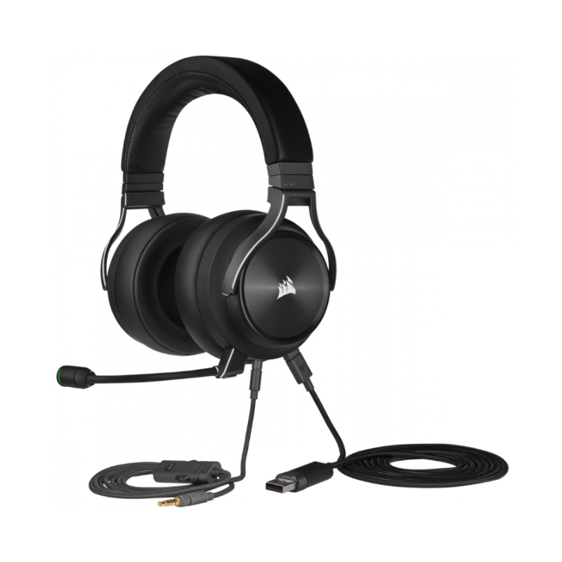 Auriculares Gamer Corsair Virtuoso Rgb Wireless Xt Negro Negro