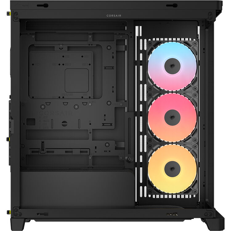 Gabinete Gamer Corsair Frame 4500X RS-R ARGB, Panoramic Glass, Mid-tower, color negro