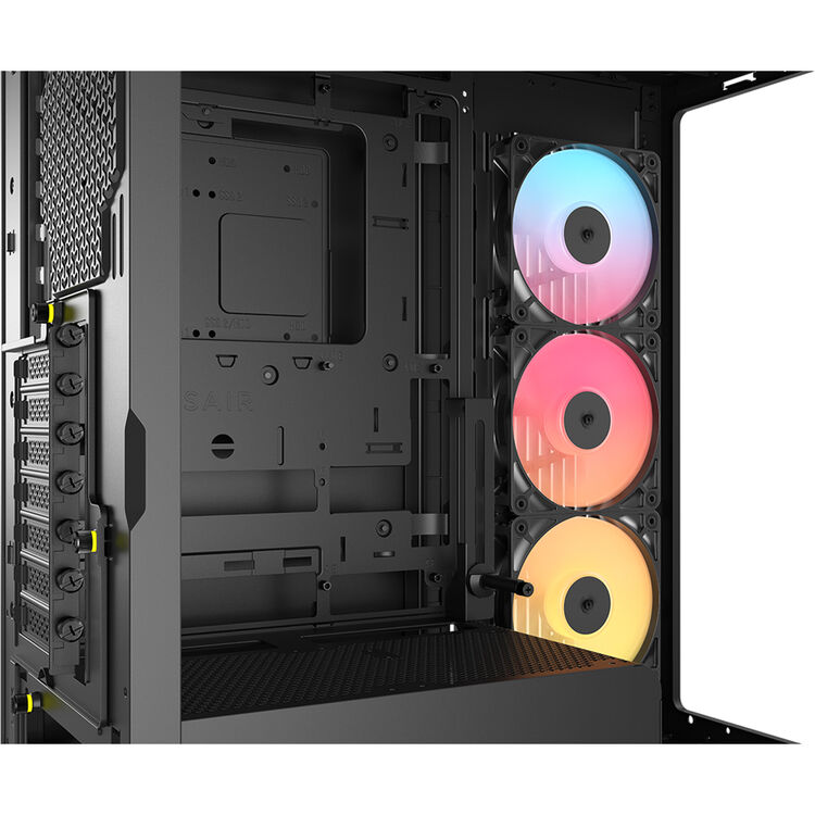 Gabinete Gamer Corsair Frame 4500X RS-R ARGB, Panoramic Glass, Mid-tower, color negro
