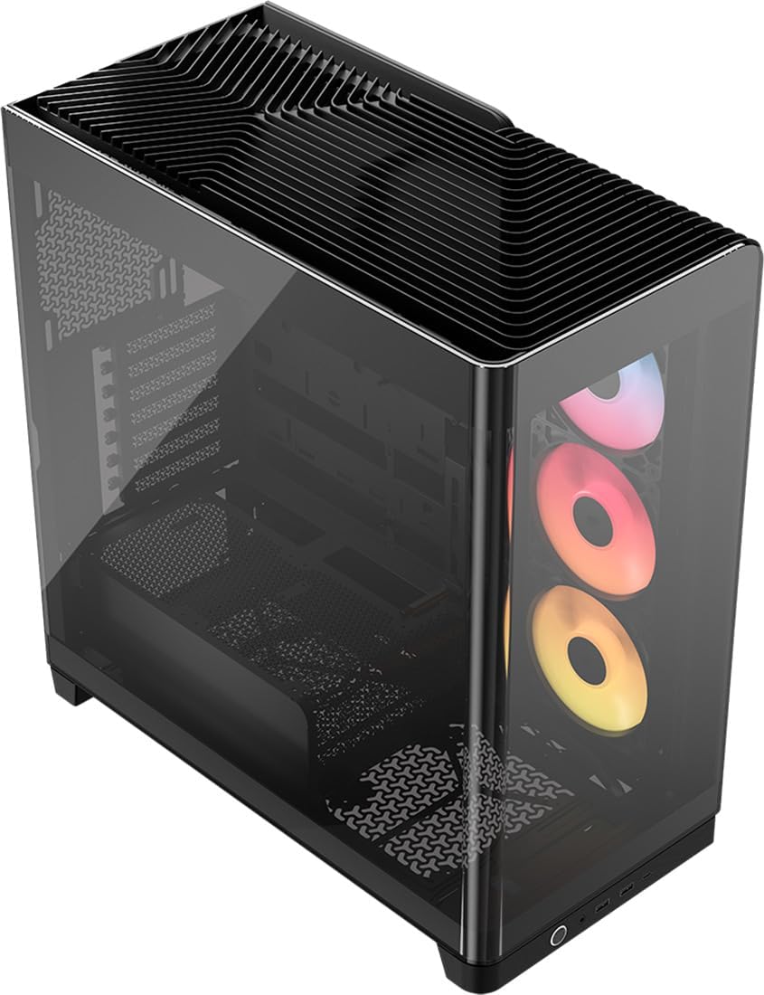 Gabinete Gamer Corsair Frame 4500X RS-R ARGB, Panoramic Glass, Mid-tower, color negro