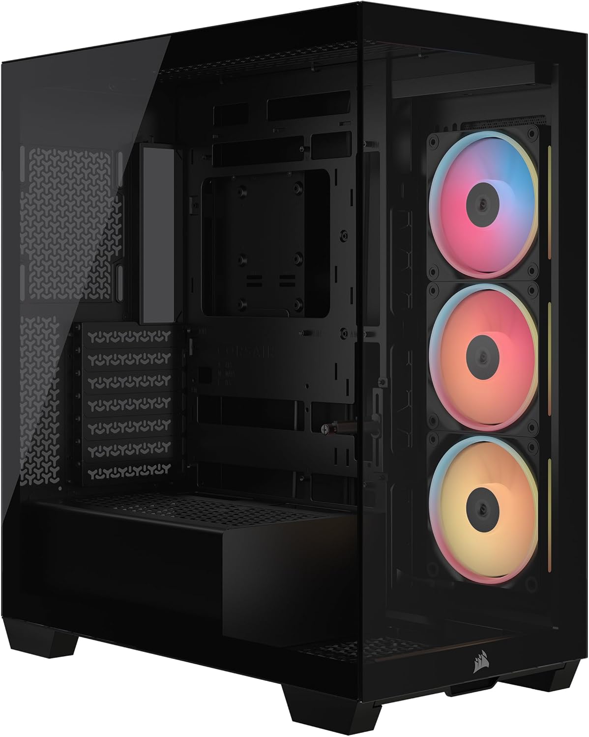 Gabinete Gamer Corsair 3500X LX-R RGB, iCUE Link, Mid Tower, color negro
