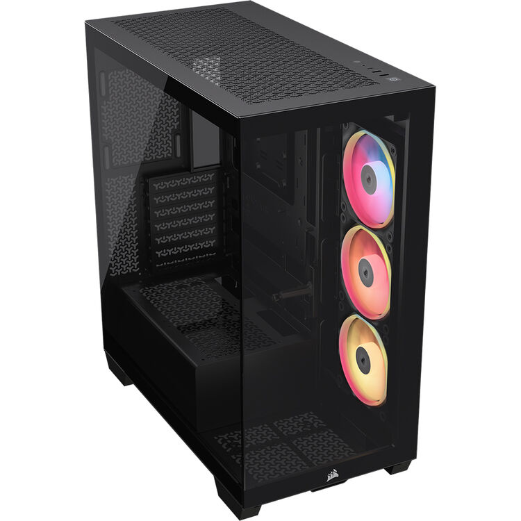 Gabinete Gamer Corsair 3500X LX-R RGB, iCUE Link, Mid Tower, color negro