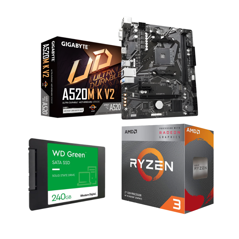 COMPUTADORA GAMING EVOTEC RYZEN 3 3200G, 16GB, 240GB