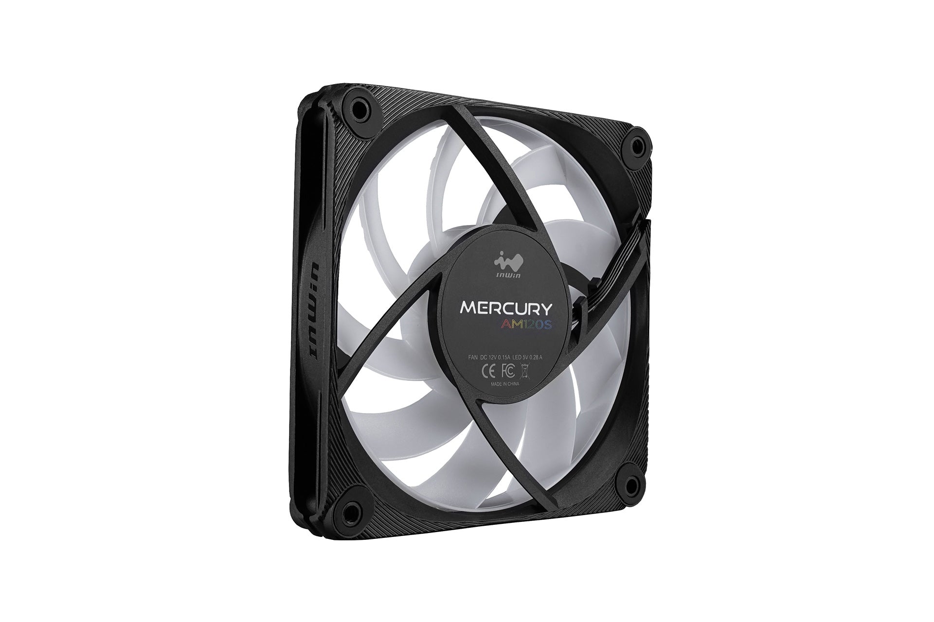 Ventilador InWin Mercury AM120S ARGB 120mm, 2000Rpm, 3pk