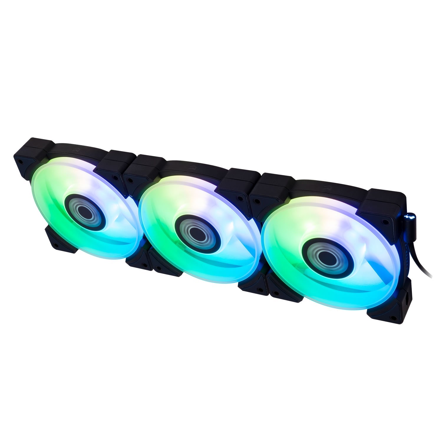 Ventilador InWin LN120 ARGB, 900-2200rpm, color negro, 3pz
